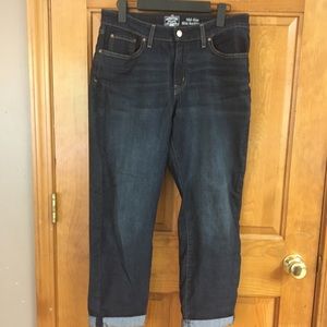 Mid Rise Slim Boyfriend Jeans